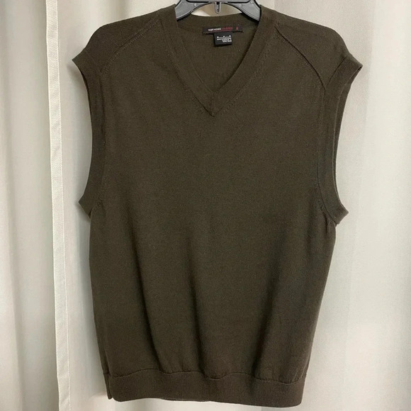 Tiger woods collection brown vest size medium - Picture 1 of 4